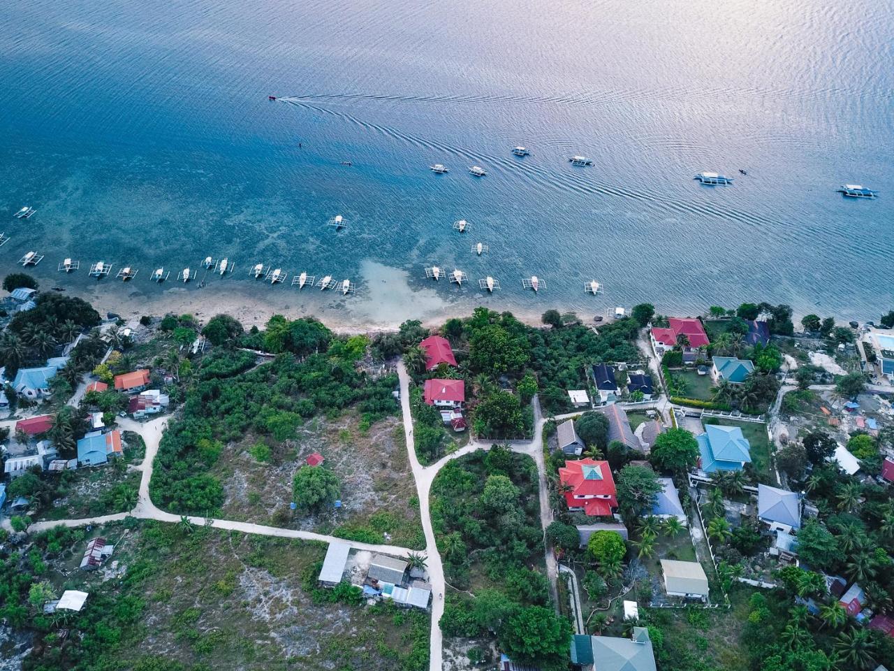 Titanic'S Nipa Hut Hostel Moalboal Ngoại thất bức ảnh